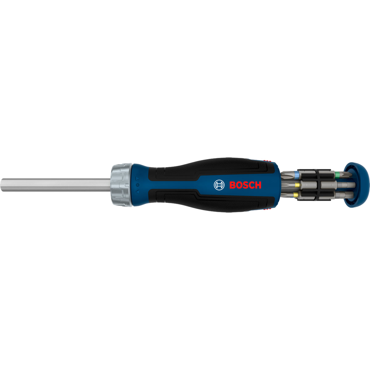 BOSCH Bit Ratchet Screwdriver with Magazine, 12 pcs Bits 1600A039PK