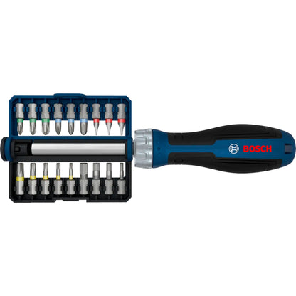 BOSCH Bit Ratchet Screwdriver Set, 18 pcs Bits 1600A039PR