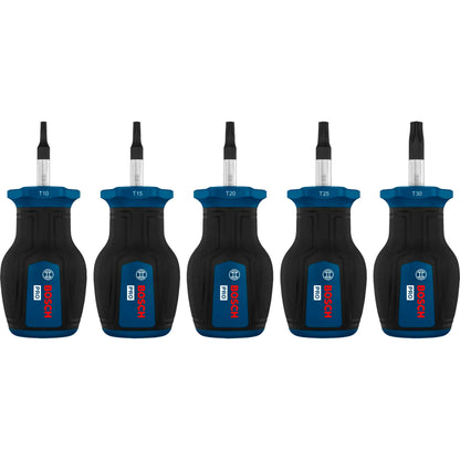 BOSCH PRO Stubby Screwdriver TX Set, 5 pcs 1600A039PU
