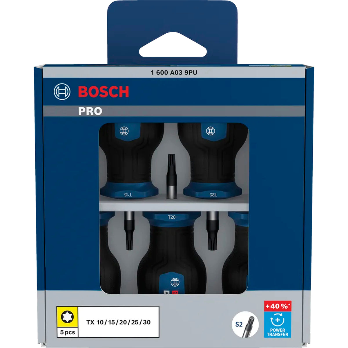 BOSCH PRO Stubby Screwdriver TX Set, 5 pcs 1600A039PU
