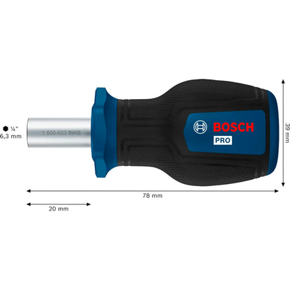 BOSCH PRO Stubby Bit Screwdriver 1600A039PV