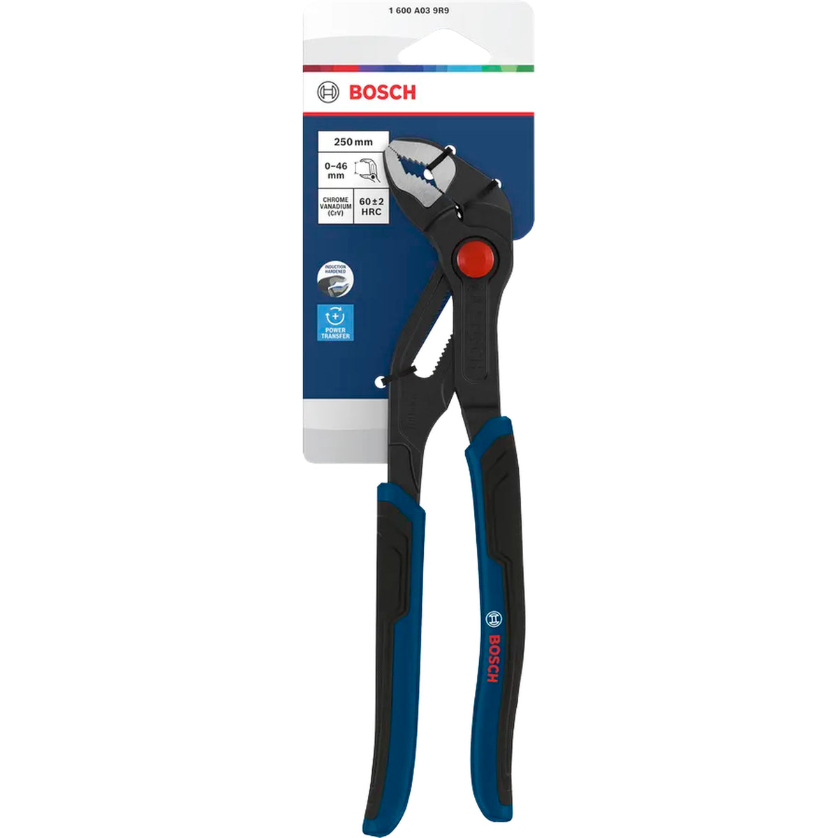 BOSCH Water Pump Pliers 250 mm, Multi-component Handles 1600A039R9