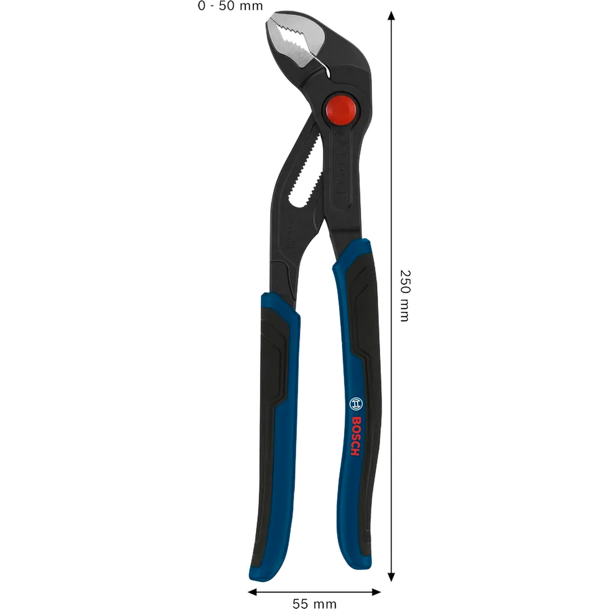 BOSCH Water Pump Pliers 250 mm, Multi-component Handles 1600A039R9