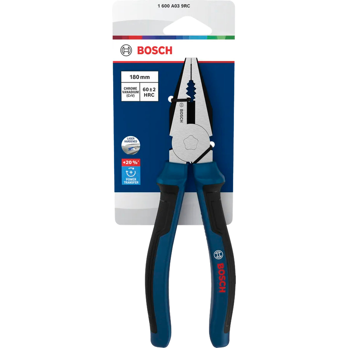 BOSCH Combination Pliers 180 mm, Multi-component Handles 1600A039RC