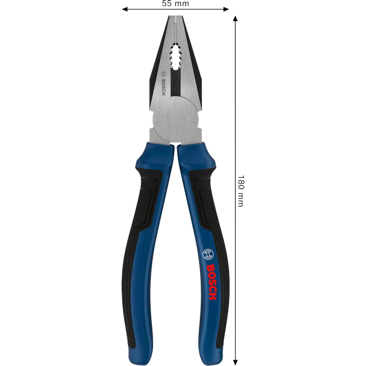 BOSCH Combination Pliers 180 mm, Multi-component Handles 1600A039RC