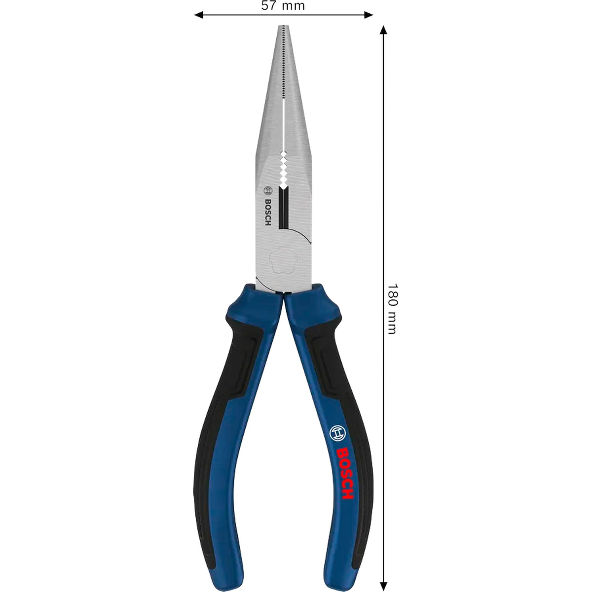 BOSCH Long-nose Pliers 180 mm, Multi-component Handles 1600A039RE