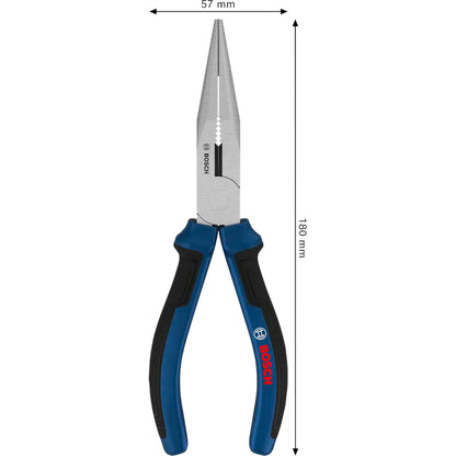 BOSCH Long-nose Pliers 180 mm, Multi-component Handles 1600A039RE