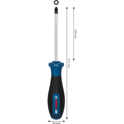 BOSCH PRO Screwdriver PZ2 x 100 mm 1600A039RZ
