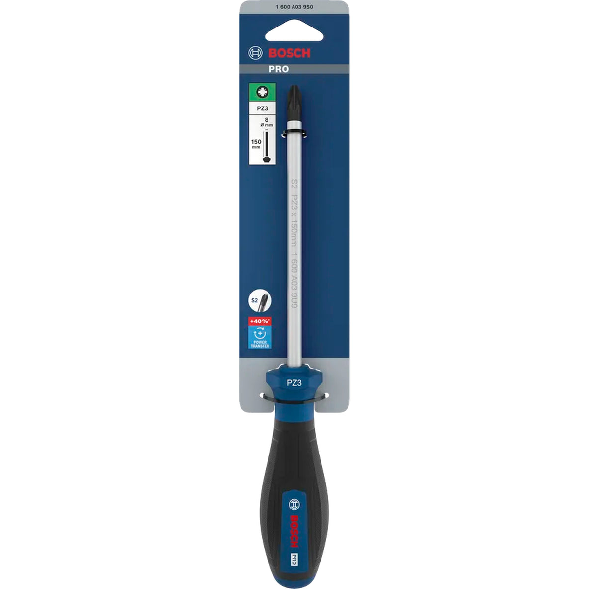 BOSCH PRO Screwdriver PZ3 x 150 mm 1600A039S0