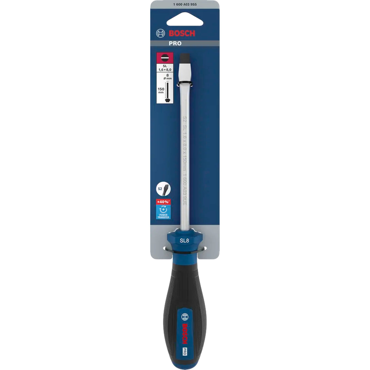 BOSCH PRO Screwdriver SL 1.6 x 8 150 mm 1600A039S5