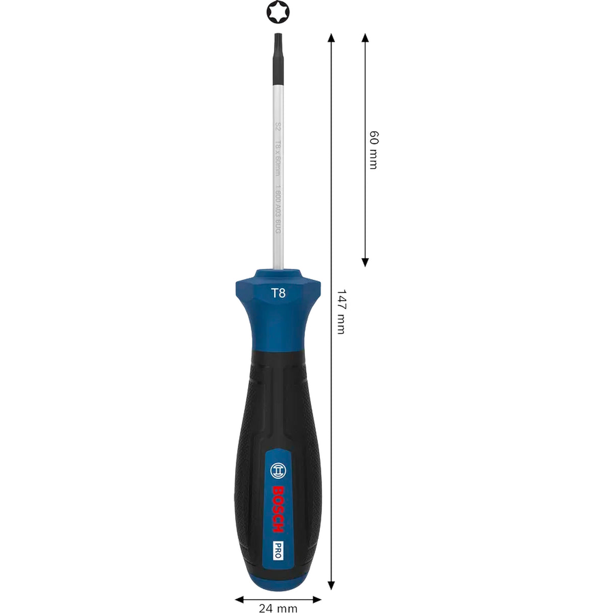 BOSCH PRO Screwdriver TX8 x 60 mm 1600A039S7