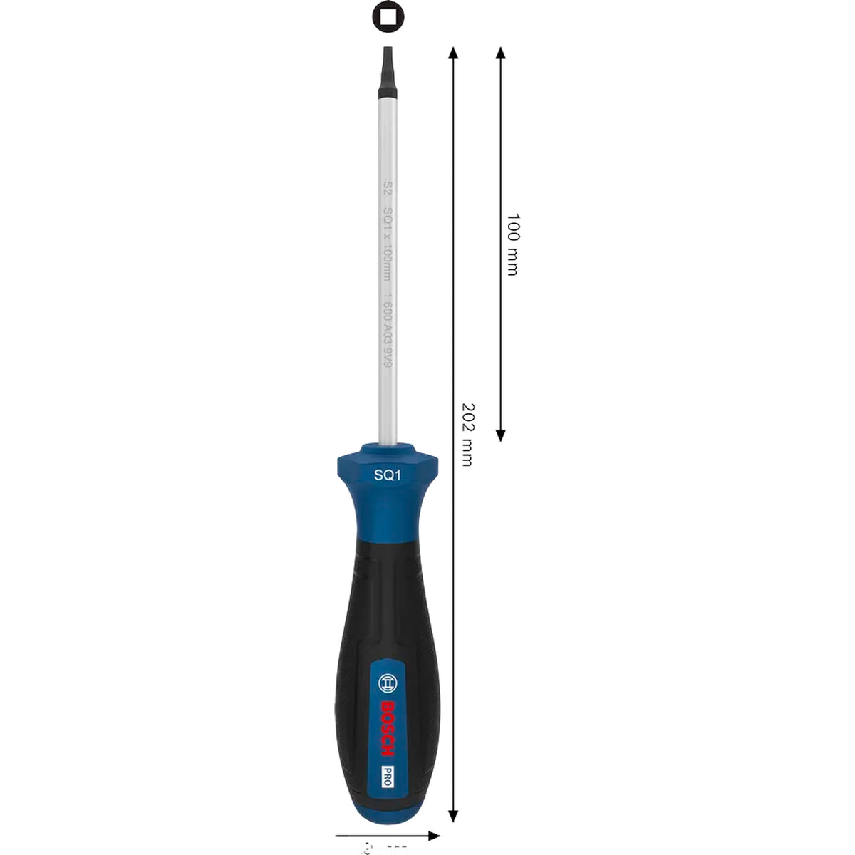 BOSCH PRO Screwdriver SQ1 x 100 mm 1600A039T0