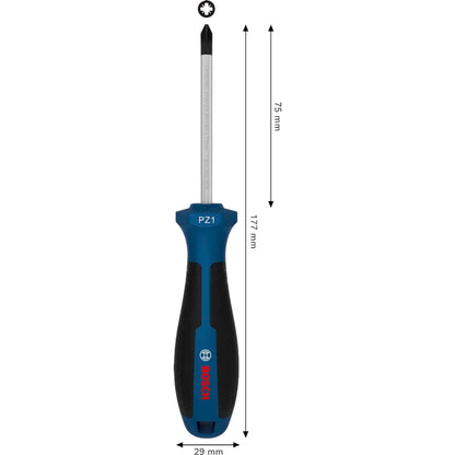 BOSCH Screwdriver PZ1 x 75 mm 1600A039T5