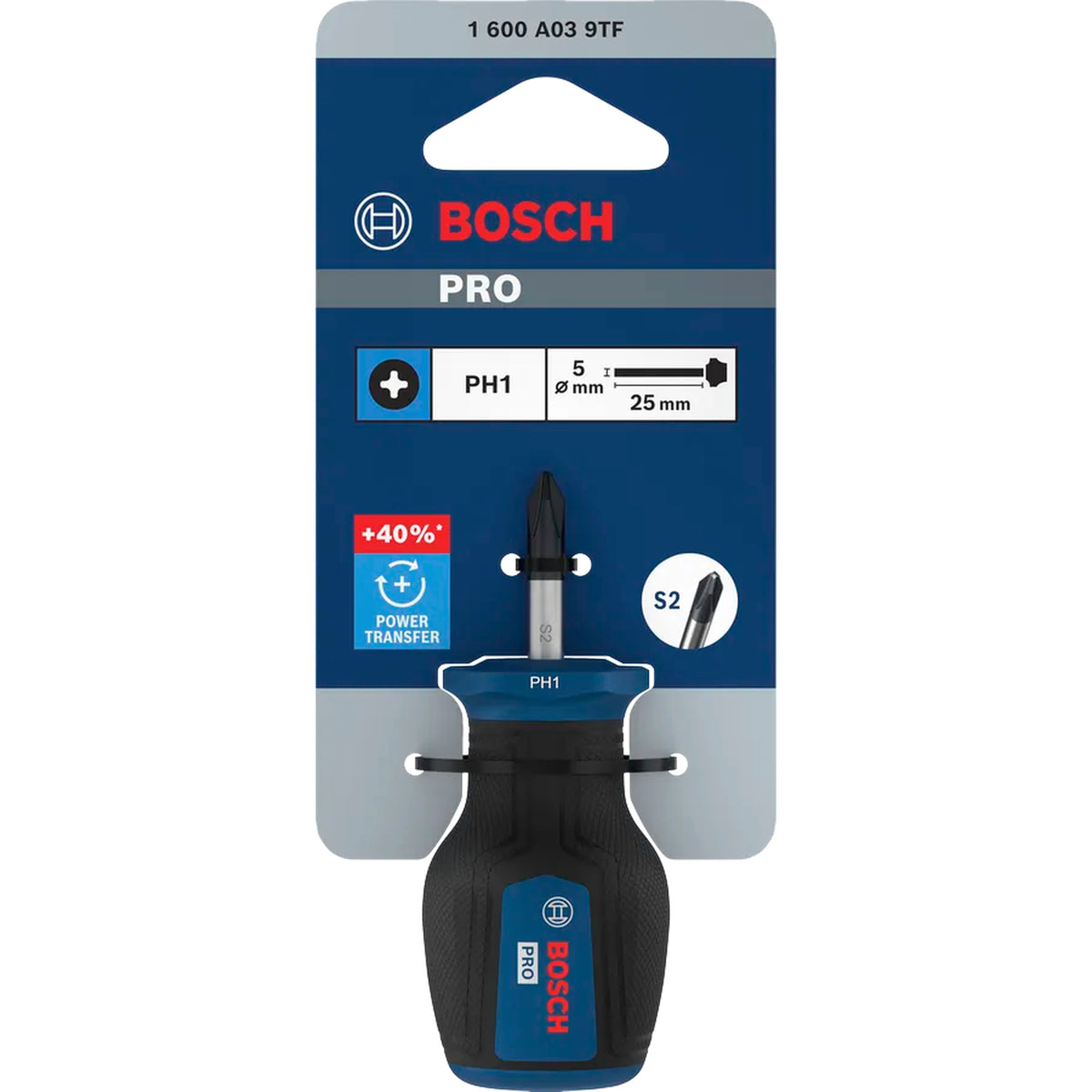 BOSCH PRO Stubby Screwdriver PH1 x 25 mm 1600A039TF