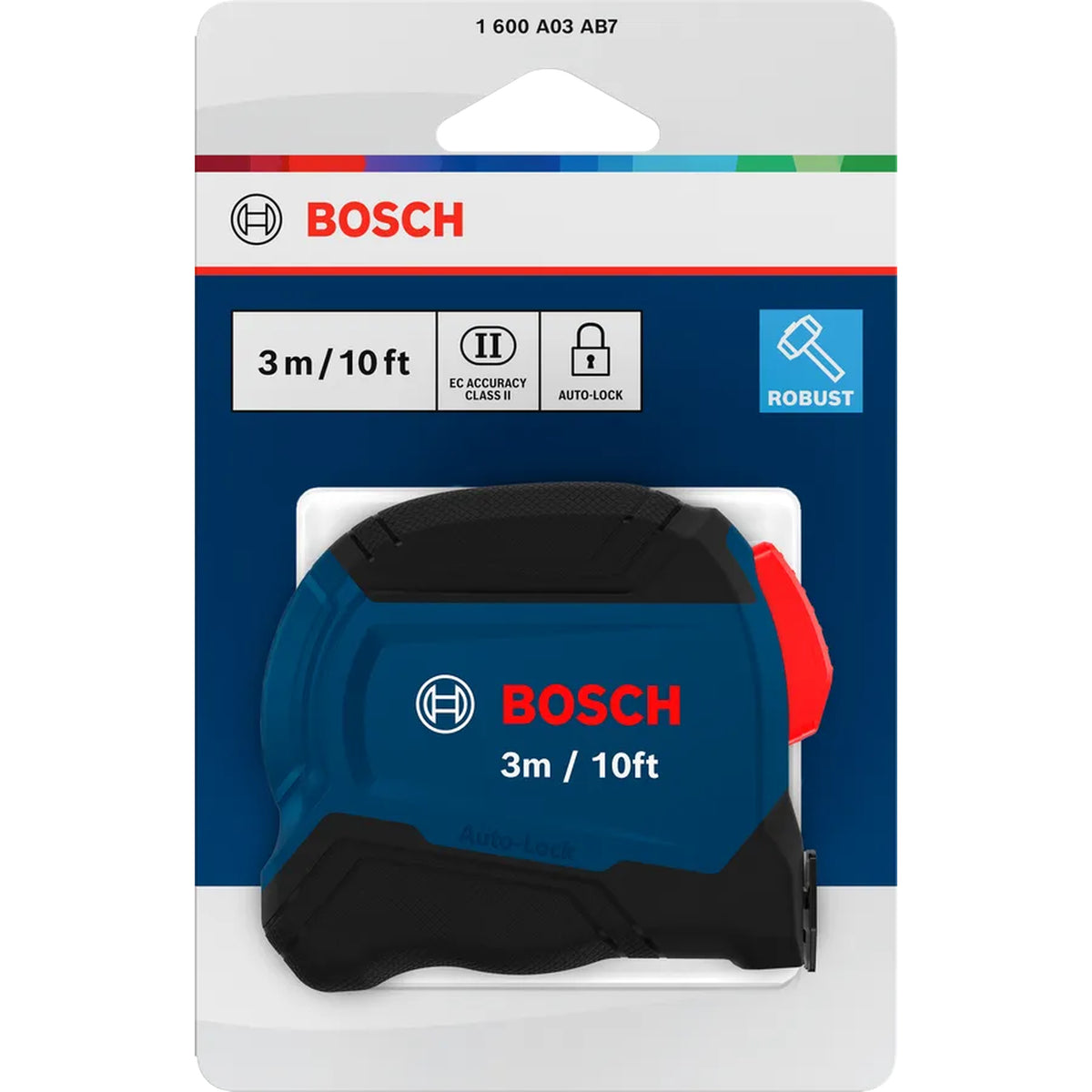 BOSCH Tape Measure 3 m / 10 ft Auto-Lock 1600A03AB7