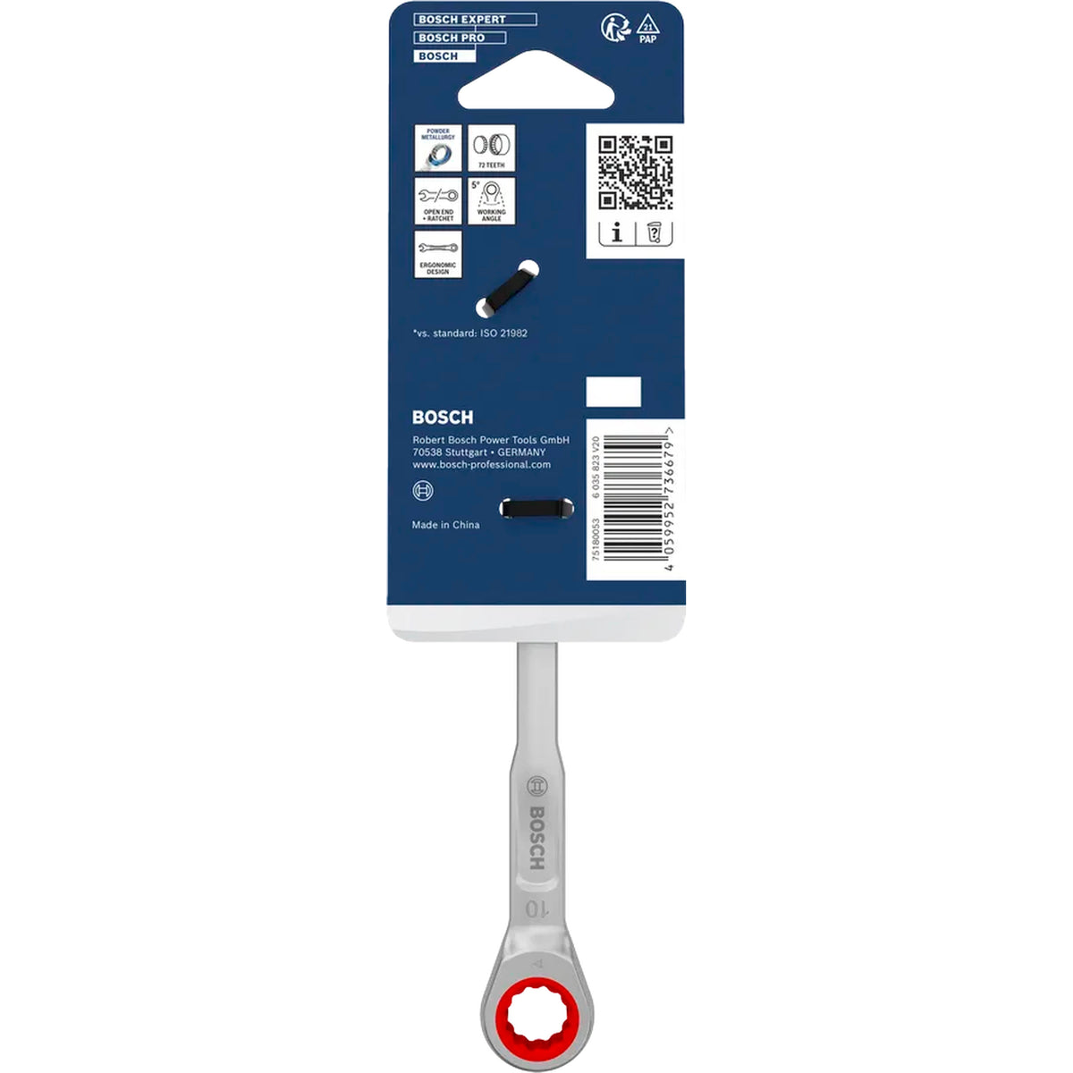 BOSCH Ratchet Combination Wrench 10 mm 1600A03AG7