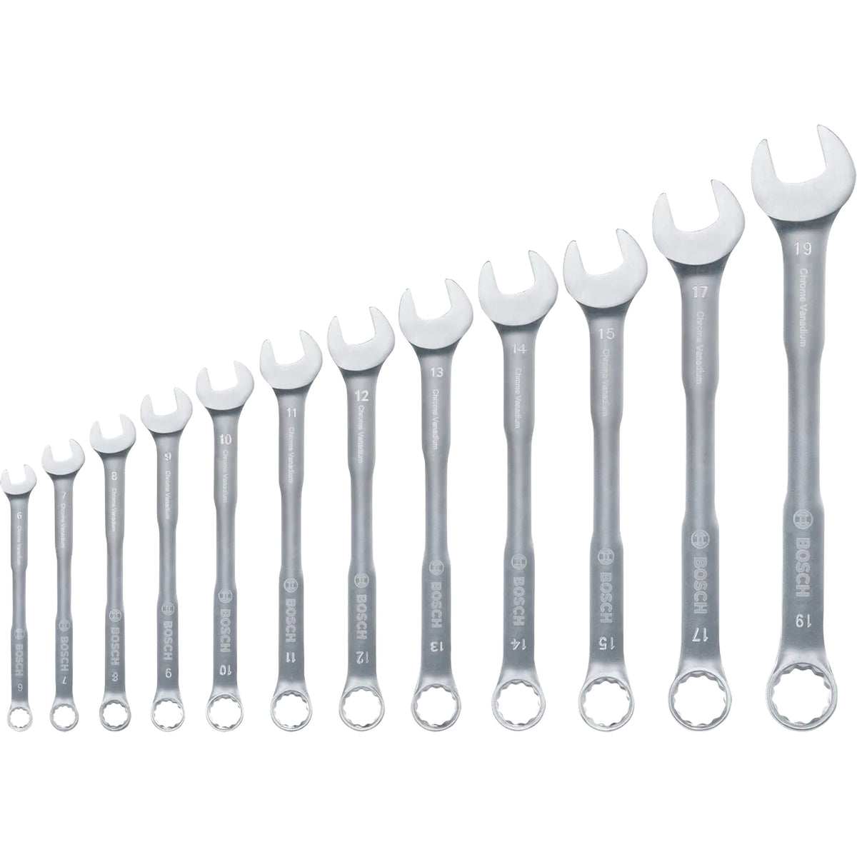 BOSCH Combination Wrench Set, 6-19 mm, 12 pcs 1600A03AH4