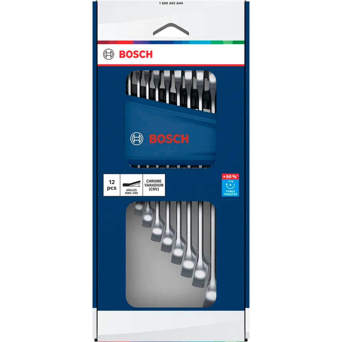 BOSCH Combination Wrench Set, 6-19 mm, 12 pcs 1600A03AH4