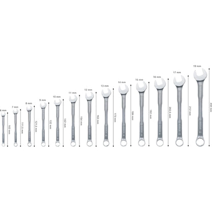 BOSCH Combination Wrench Set, 6-19 mm, 12 pcs 1600A03AH4