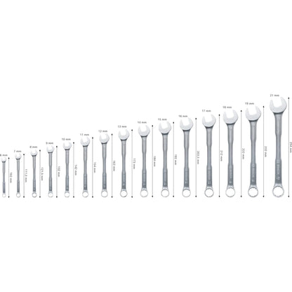 BOSCH Combination Wrench Set, 6-21 mm, 15 pcs 1600A03AH5