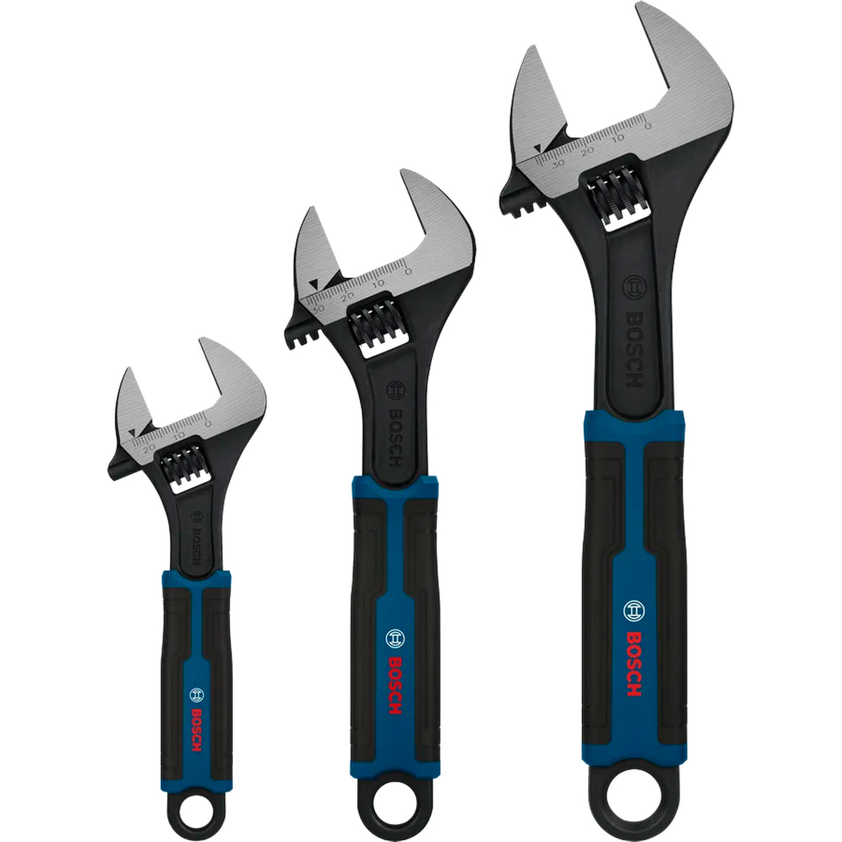 BOSCH Adjustable Wrench Set, 150/200/250 mm, 3 pcs 1600A03B2J
