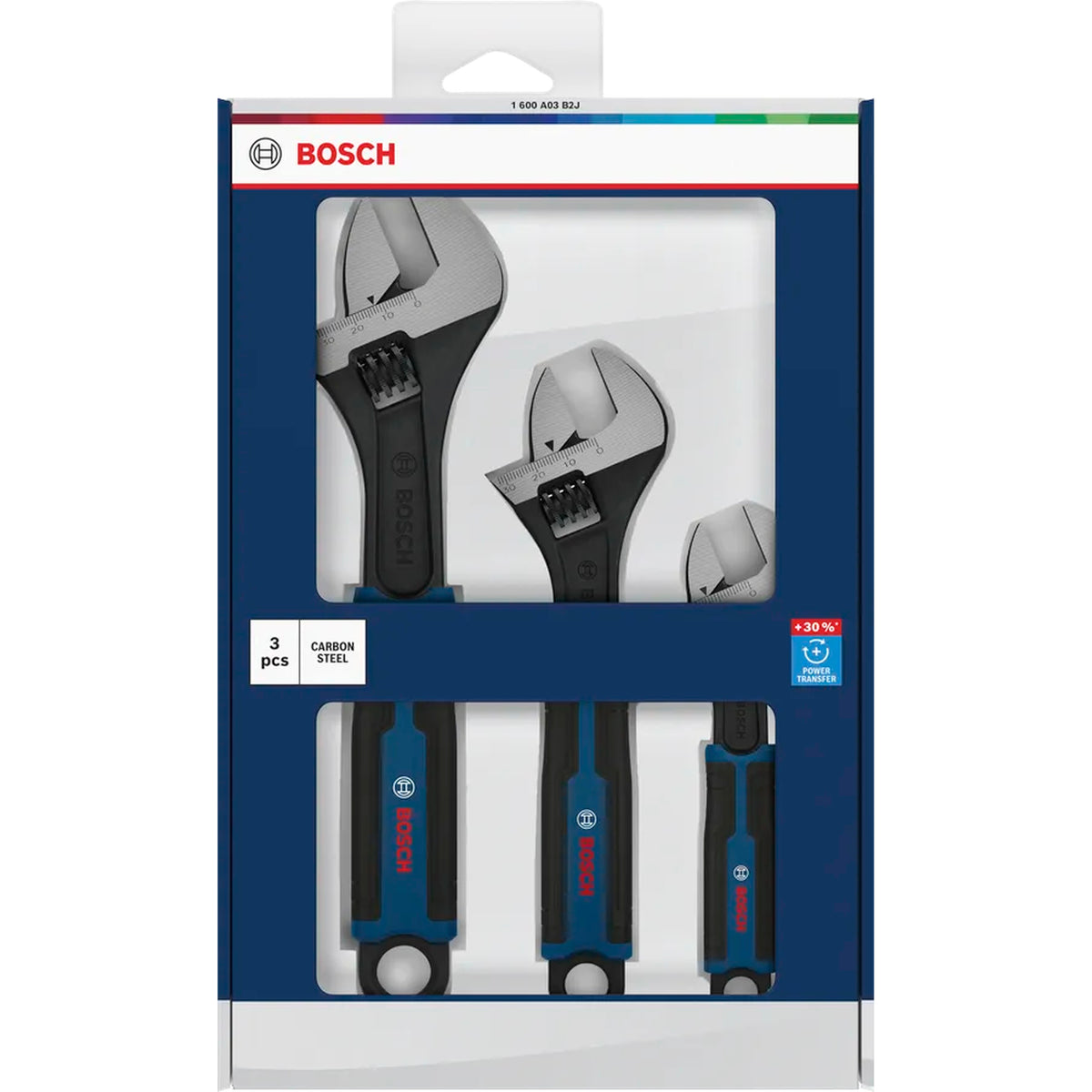 BOSCH Adjustable Wrench Set, 150/200/250 mm, 3 pcs 1600A03B2J