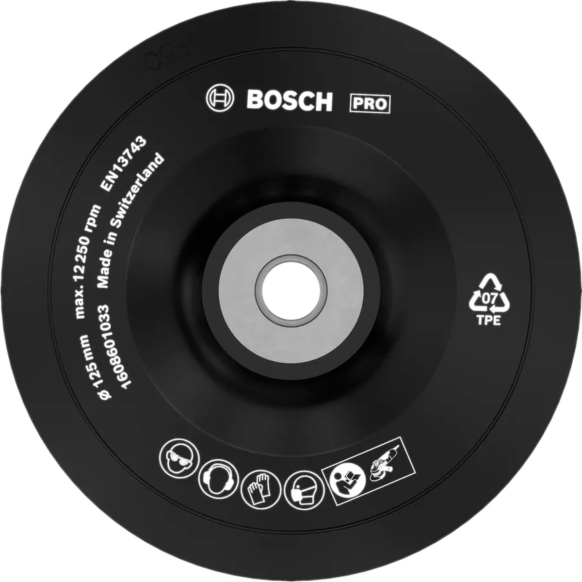 BOSCH PRO Backing Pad Soft, 125 mm, M14 1608601033