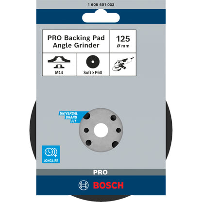 BOSCH PRO Backing Pad Soft, 125 mm, M14 1608601033