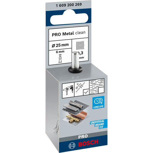 BOSCH PRO Metal clean End Brush, Straight Shank, 25 x 0.3 mm 1609200269