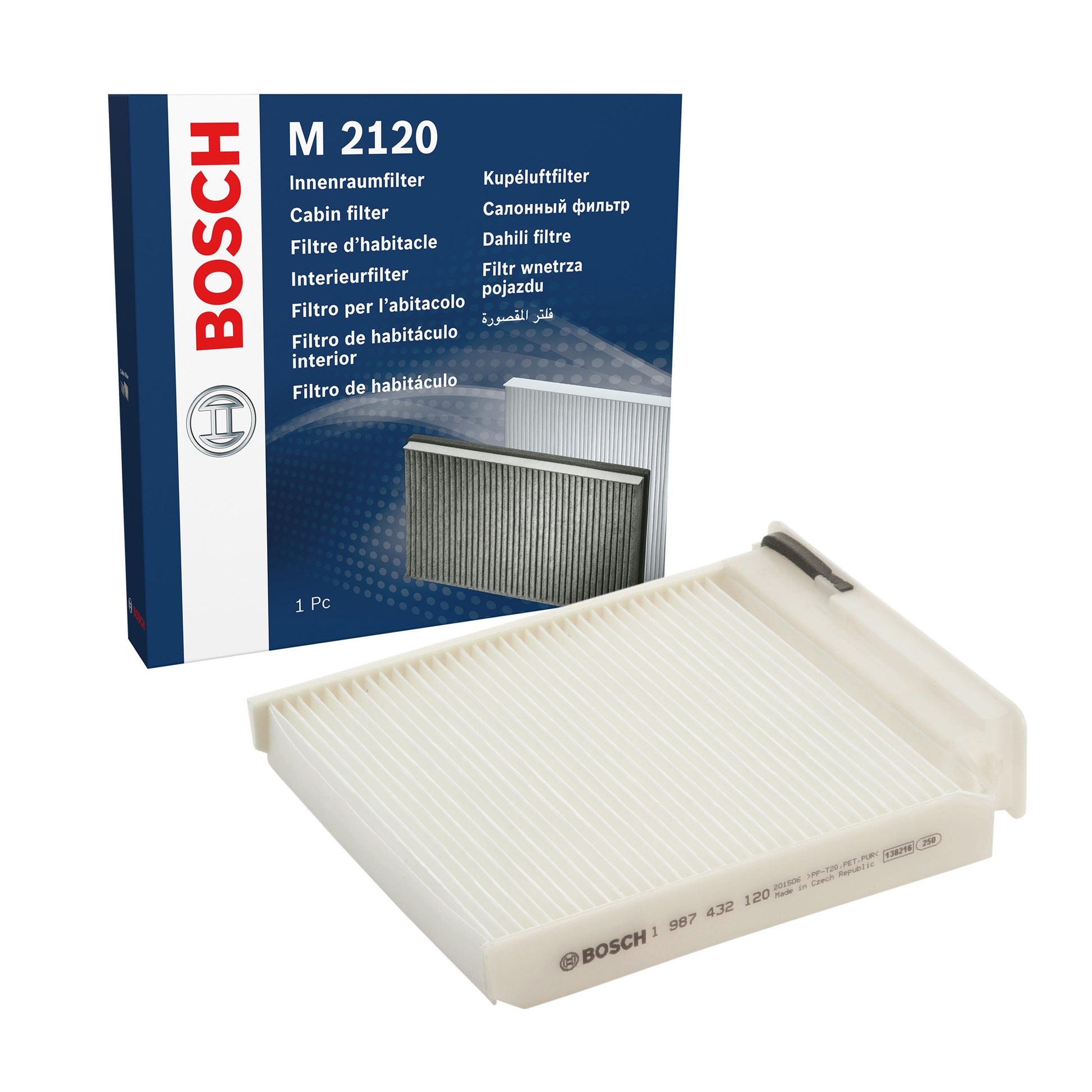 BOSCH Cabin Filter 1987432120 M2120 Particulate Filter