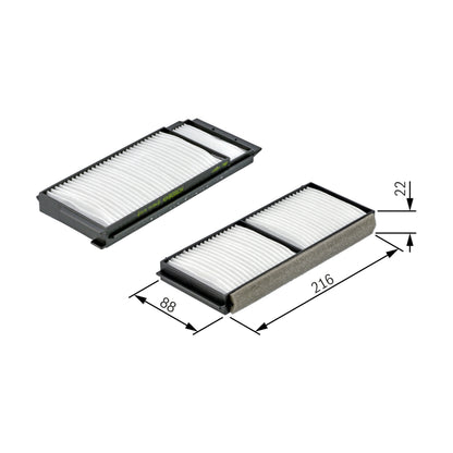 BOSCH Cabin Filter 1987432163 M2163