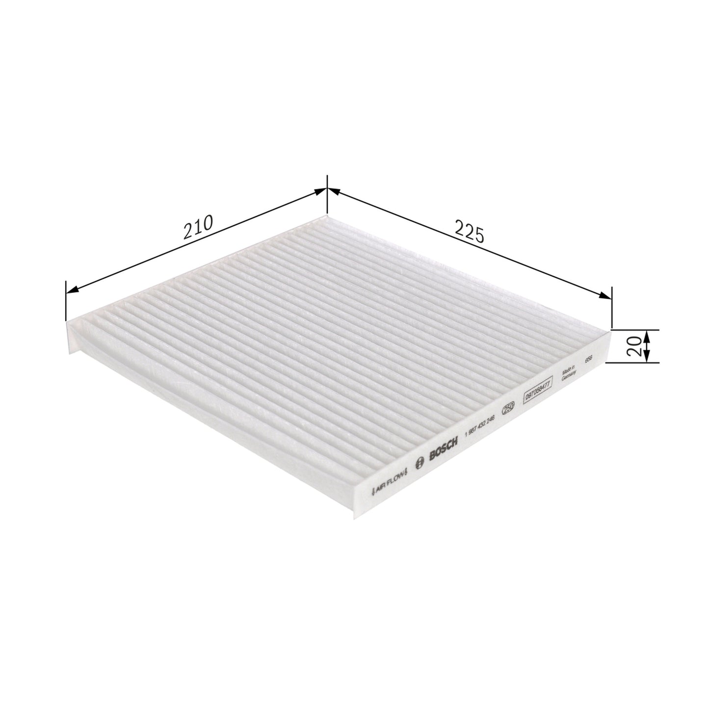 BOSCH Cabin Filter 1987432246 M2246