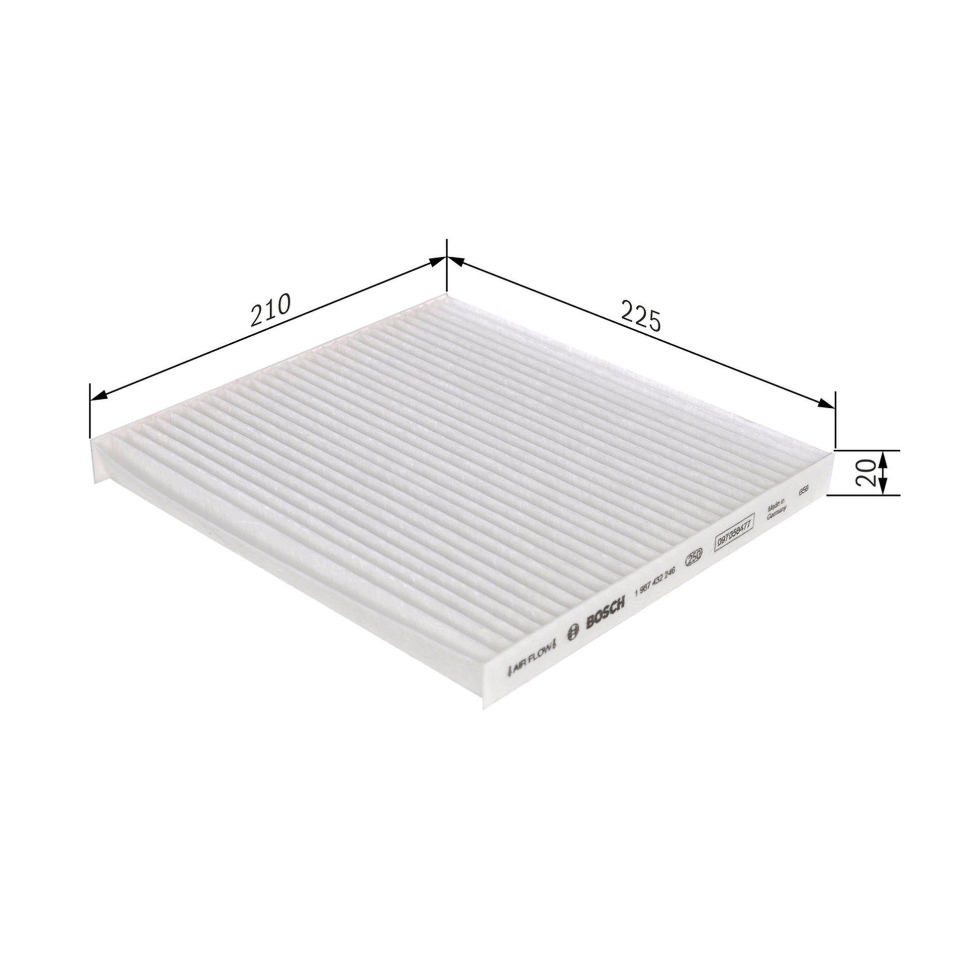 BOSCH Cabin Filter 1987432246 M2246