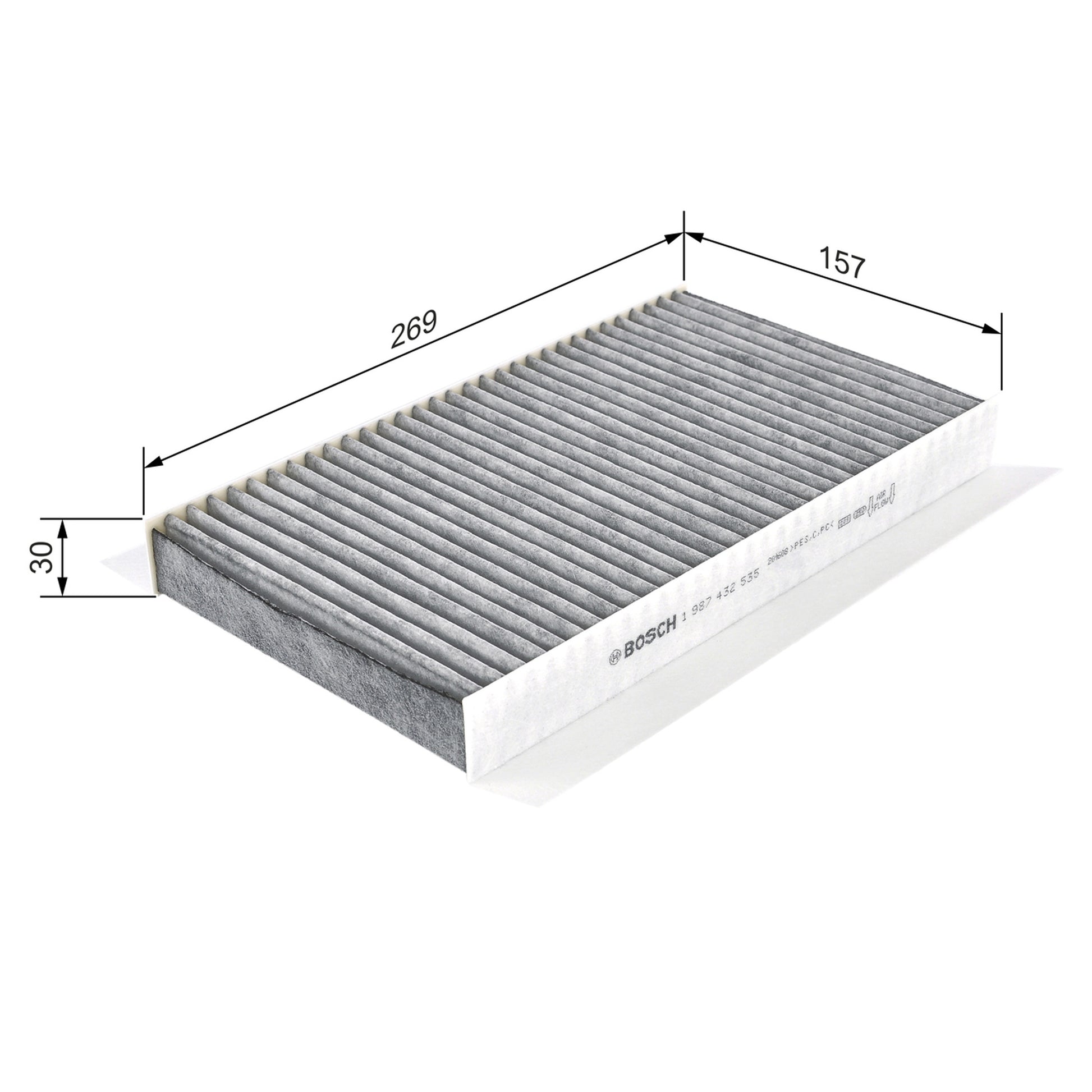 BOSCH Cabin Filter 1987432535 (Activated Carbon Filter)