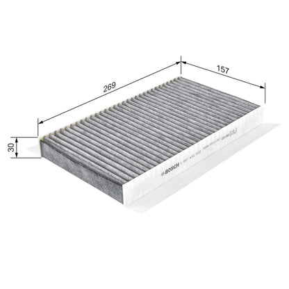 BOSCH Cabin Filter 1987432535 (Activated Carbon Filter)