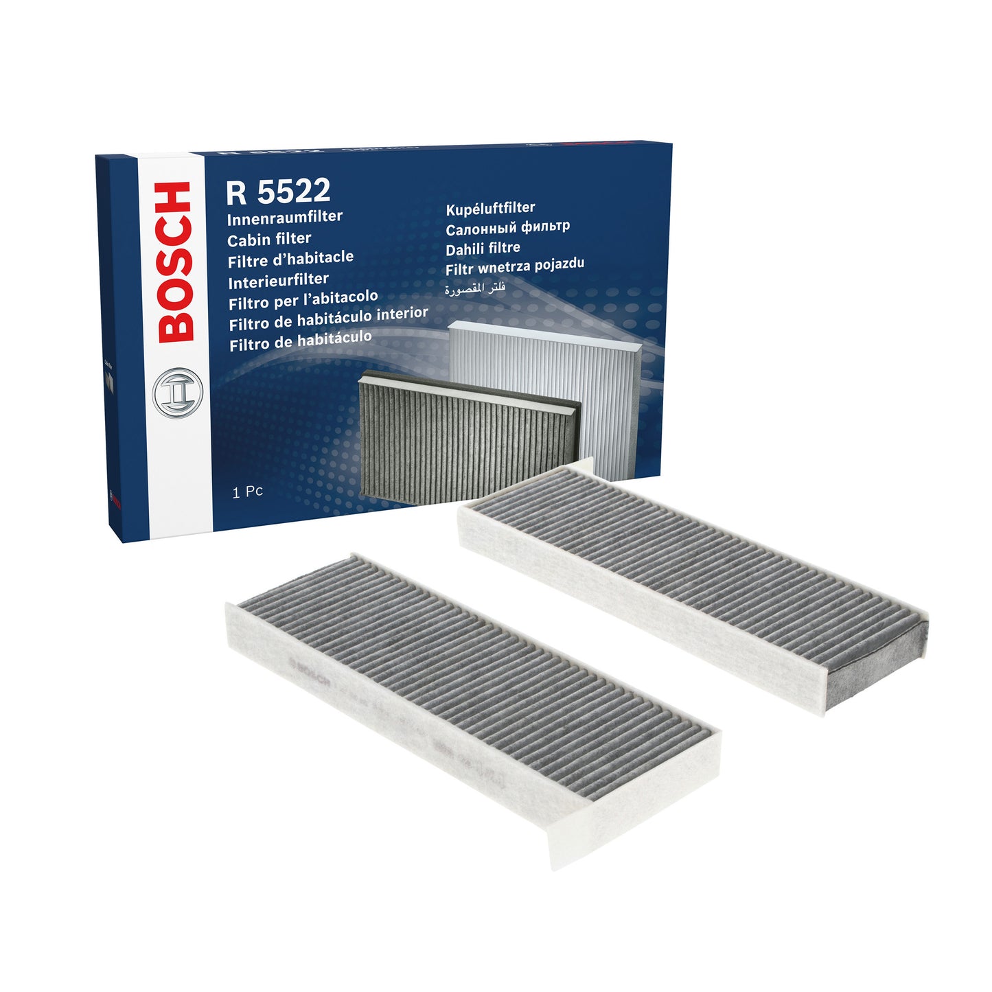 BOSCH Cabin Filter 1987435522 R5522 Activated Carbon Filter