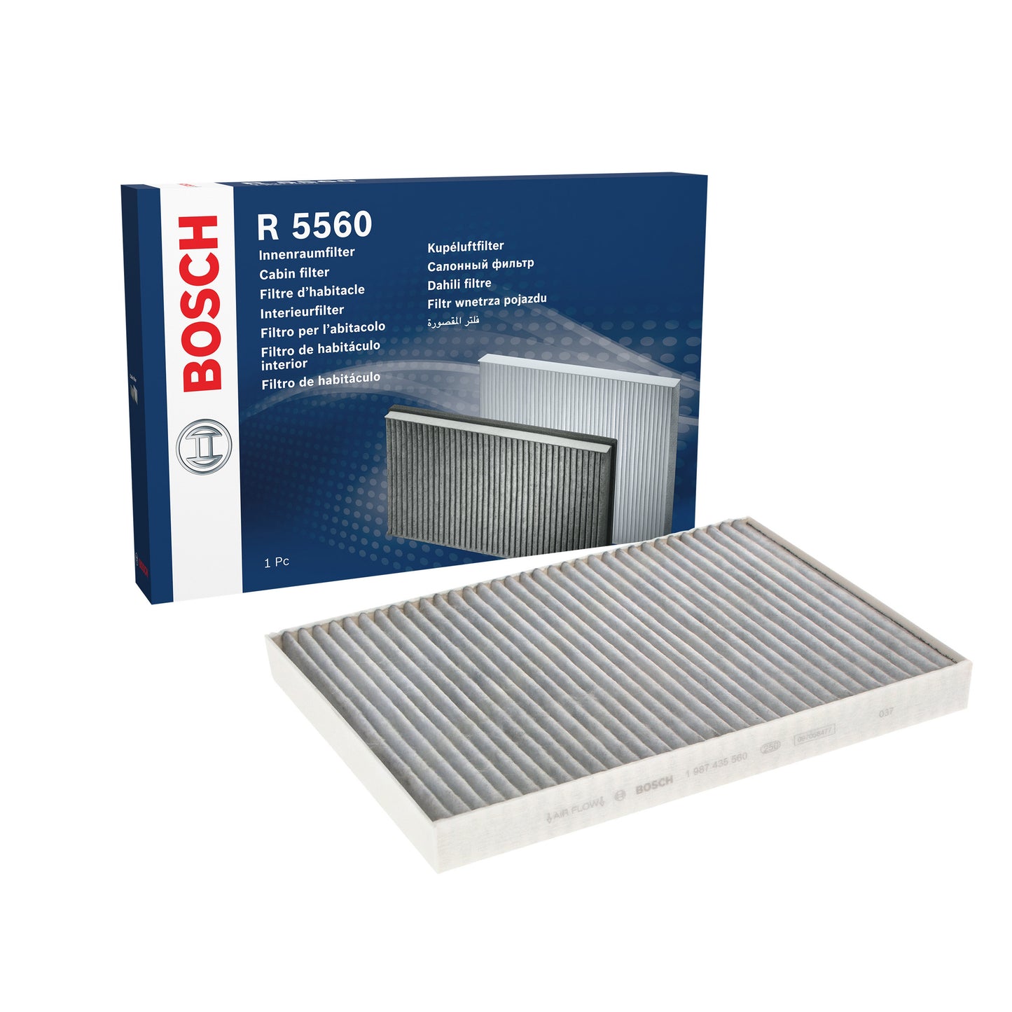BOSCH Cabin Filter 1987435560 R5560 Activated Carbon Filter