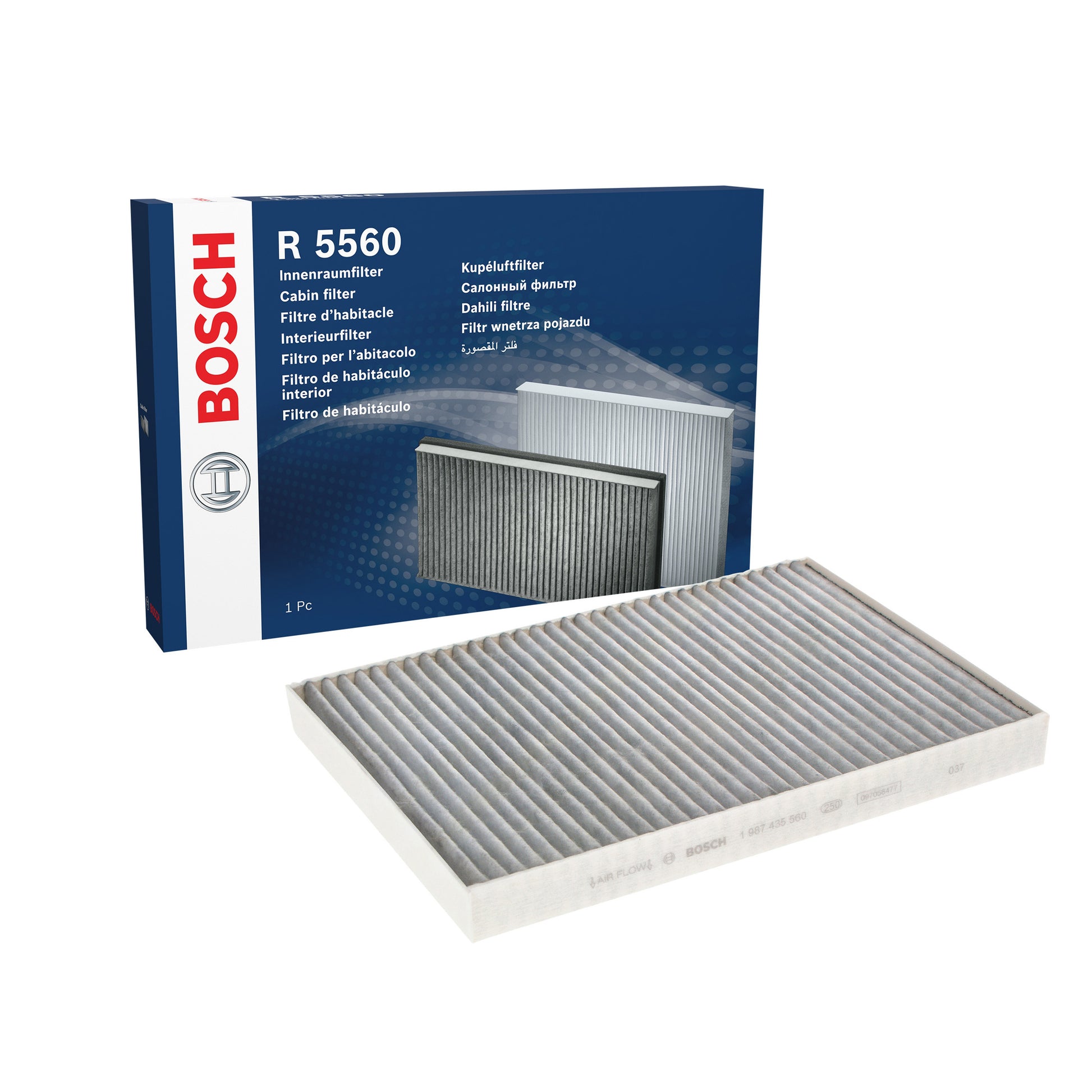 BOSCH Cabin Filter 1987435560 R5560 Activated Carbon Filter