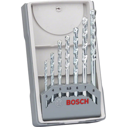 BOSCH 7-piece CYL-1 masonry drill bit set 3/4/5/5.5/6/7/8 mm 2607017035