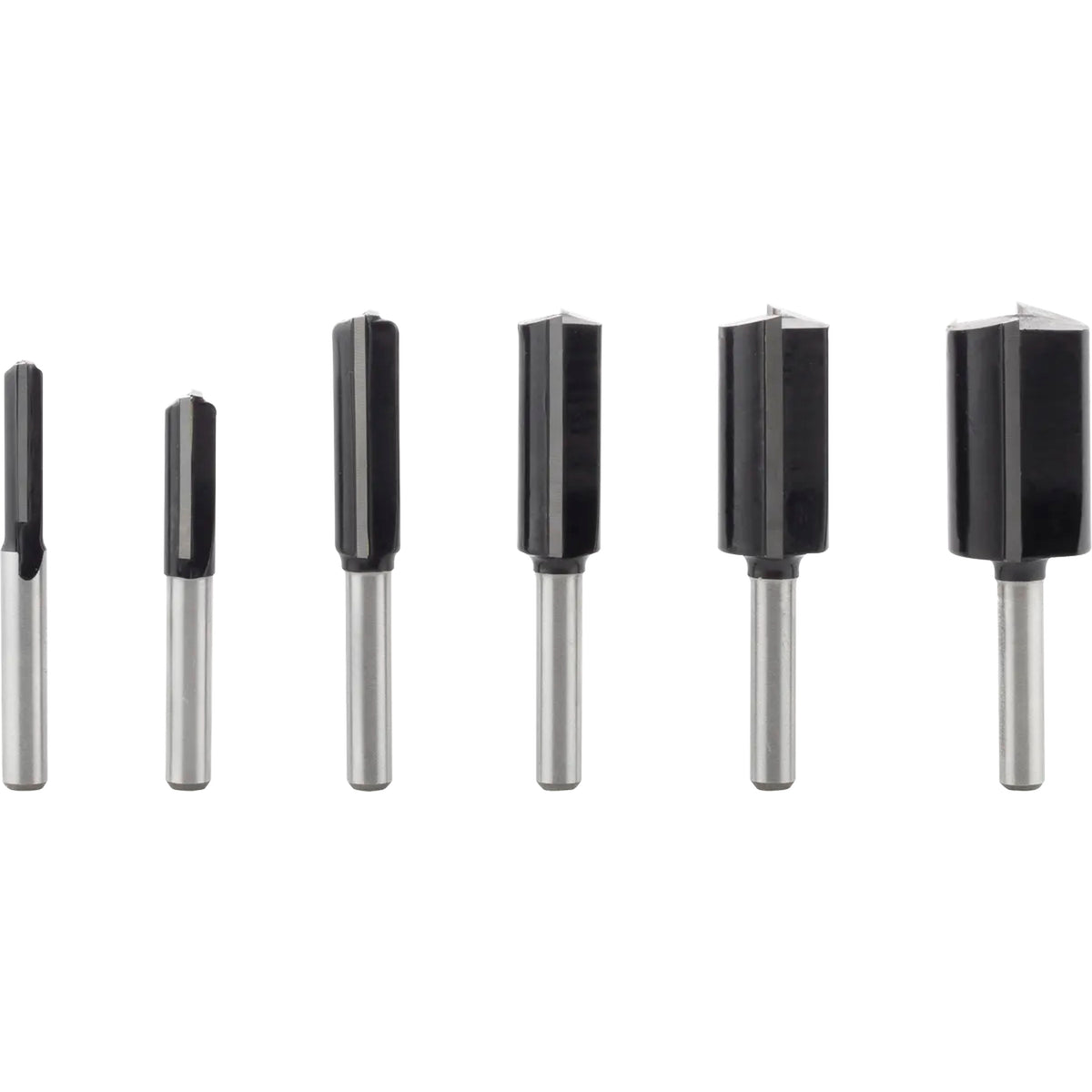 BOSCH PRO Router Bit Straight Set, Shank 6 mm, 6 pcs 2607017465