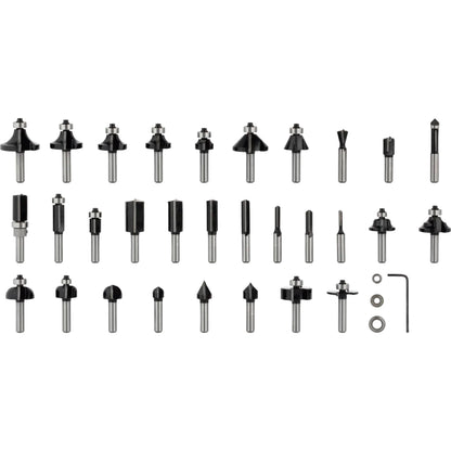 BOSCH PRO Router Bit Mixed Set, Shank 8 mm, 30 pcs 2607017475
