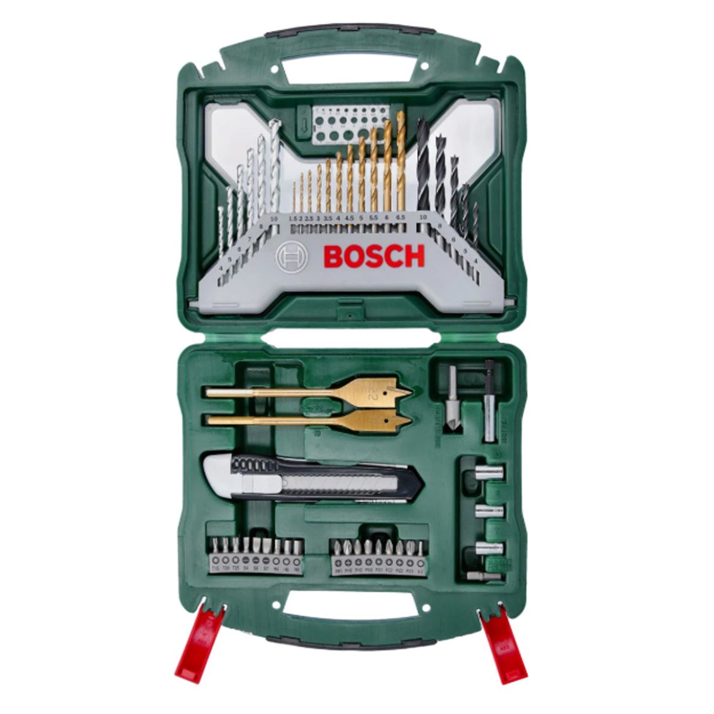 BOSCH X-Line Drill- and Screwdriver Bit Set TiN-coated 50 pieces 2607019327