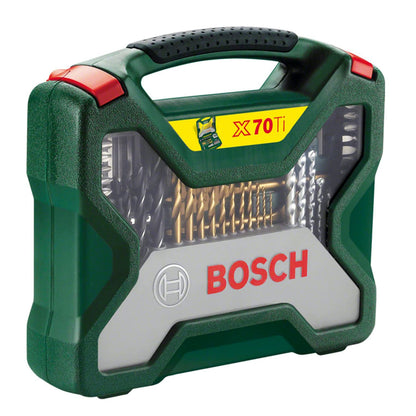 BOSCH X-Line Drill- and Screwdriver Bit Set TiN-coated 70 pieces 2607019329