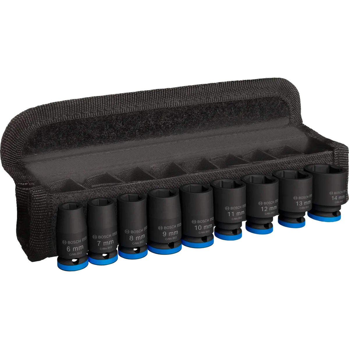 BOSCH PRO Impact Socket Set, 1/4", Standard, 9 pcs 2608003034