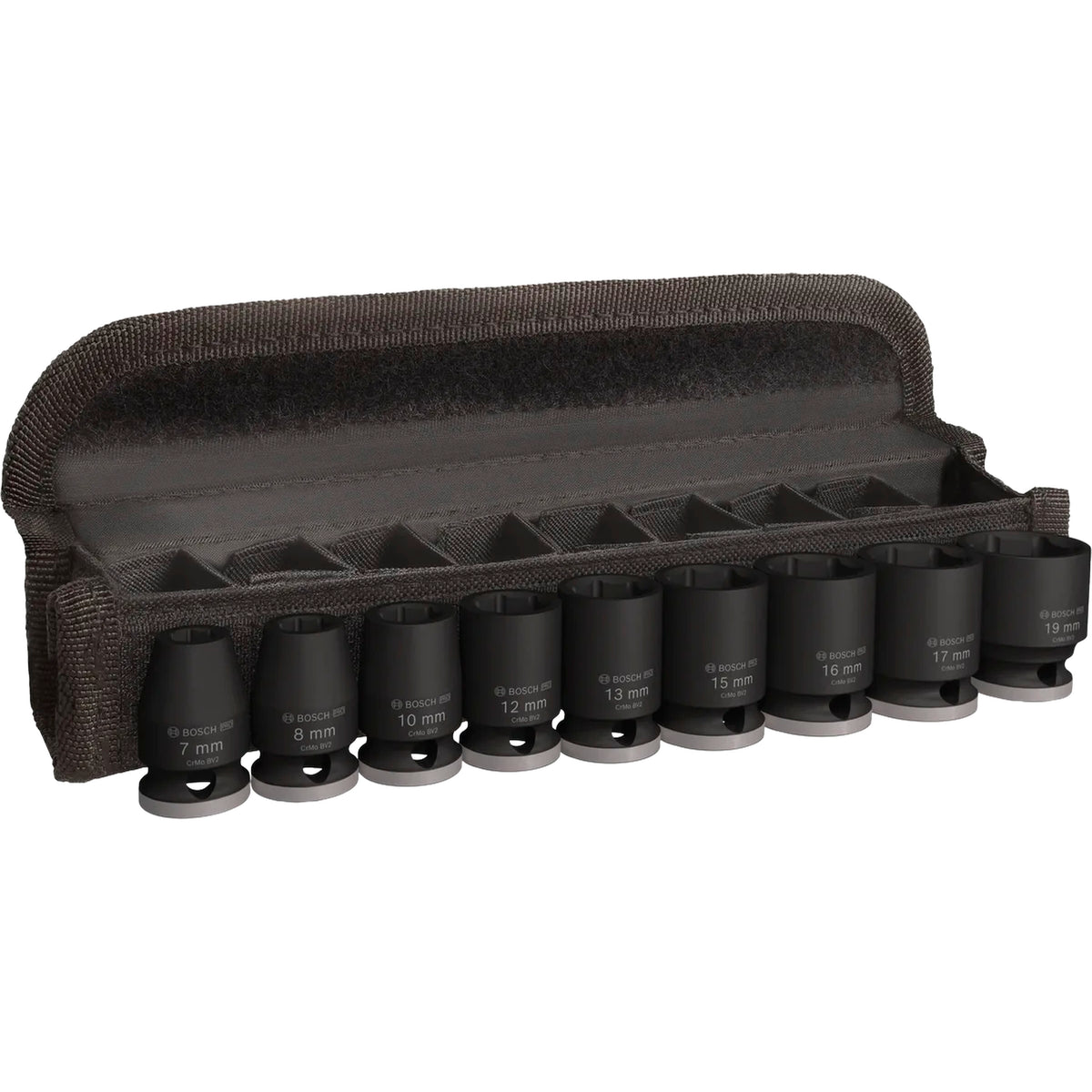 BOSCH PRO Impact Socket Set, 3/8", Standard, 9 pcs 2608003036