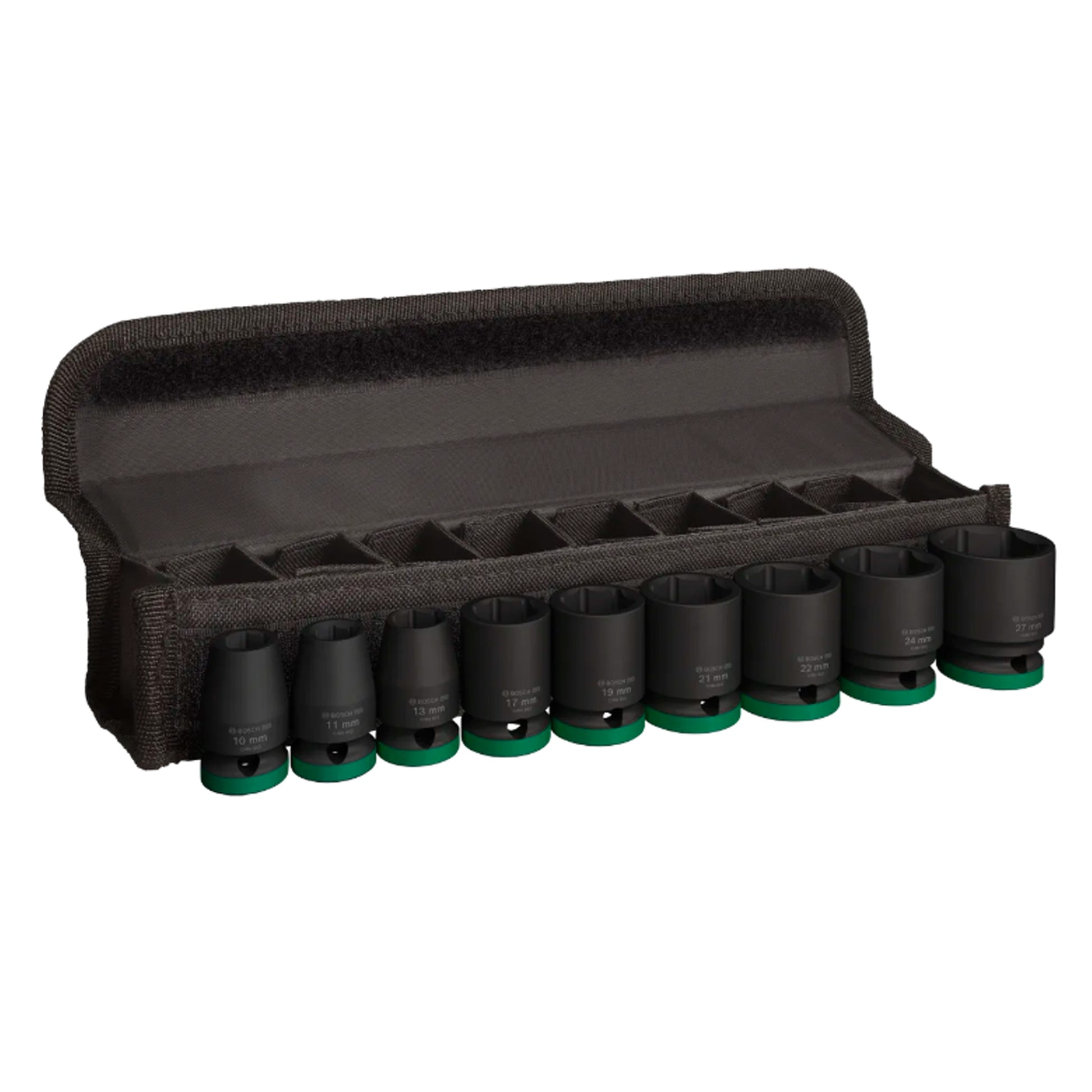 BOSCH Professional Impact Socket Set, 1/2", Standard, 9 pcs For impact wrenches 2608003038