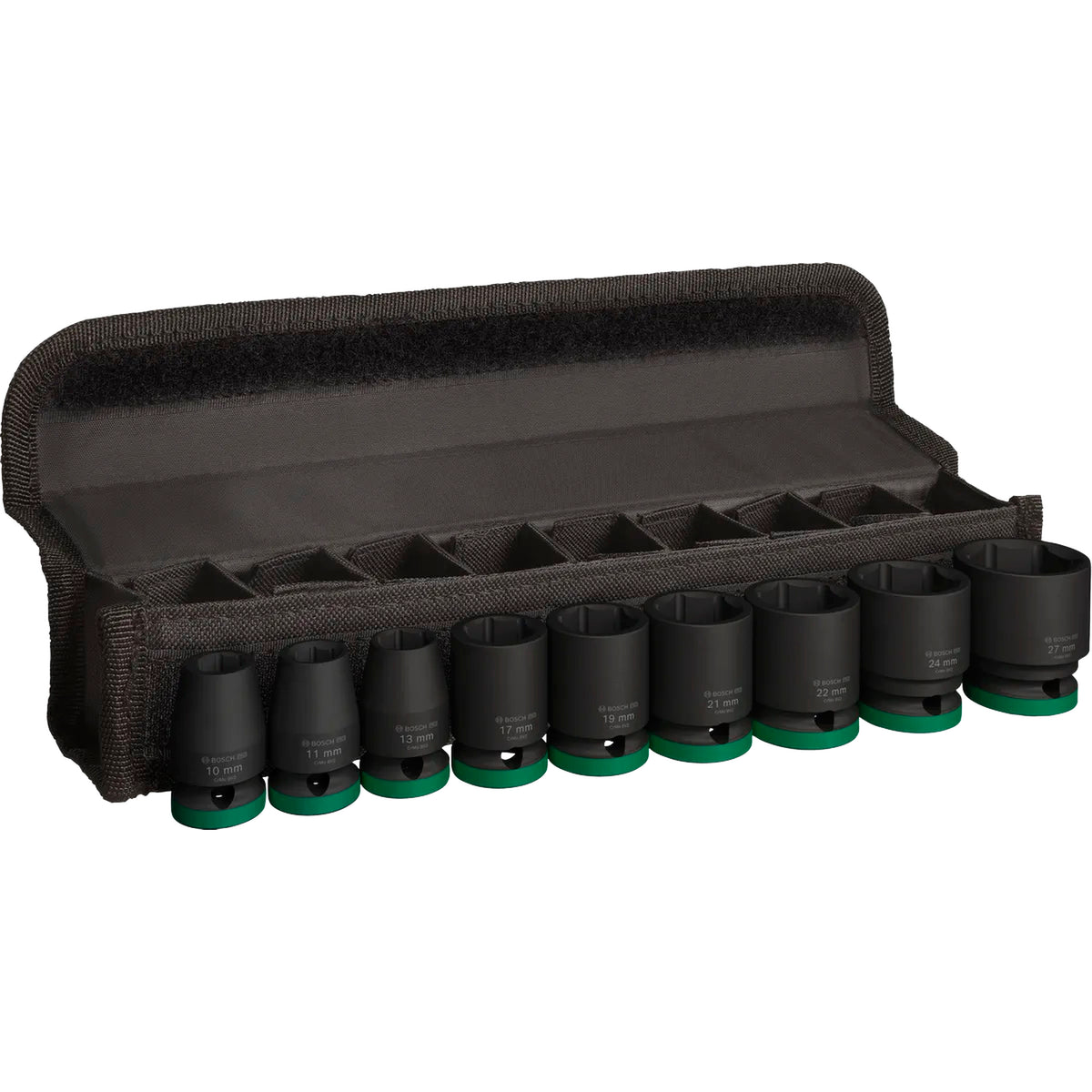 BOSCH PRO Impact Socket Set, 1/2", Standard, 9 pcs 2608003038