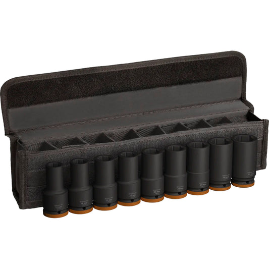 BOSCH PRO Impact Socket Set, 3/4", Deep, 9 pcs 2608003042