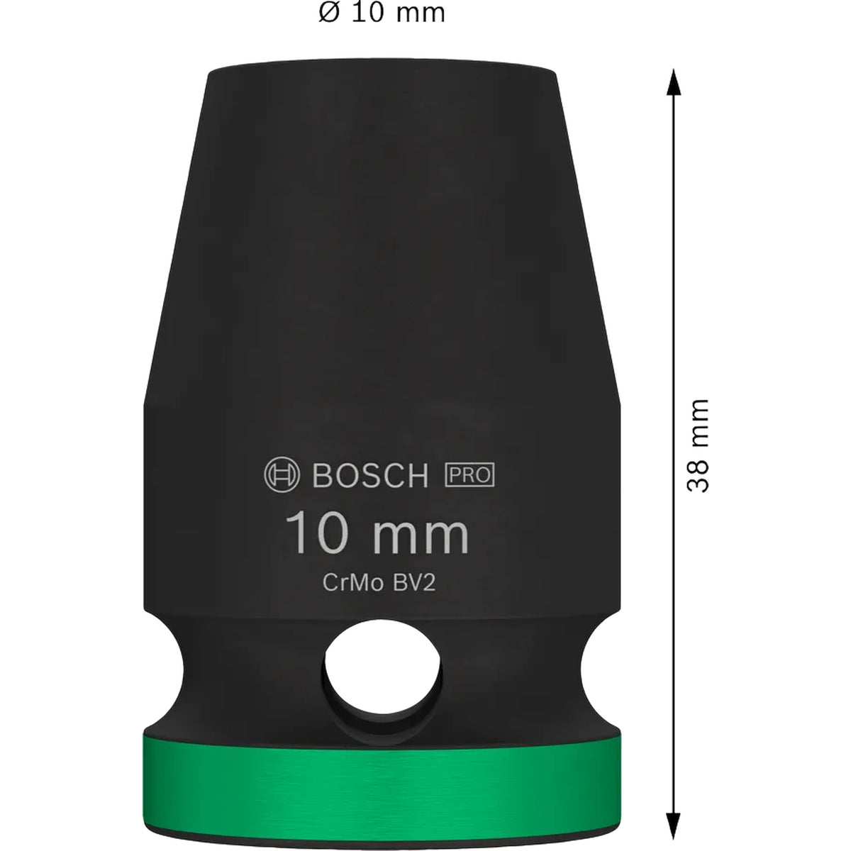 BOSCH PRO Impact Socket, 1/2", 10 mm, Standard 2608003043