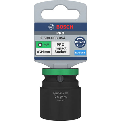 BOSCH PRO Impact Socket, 1/2", 24 mm, Standard 2608003054